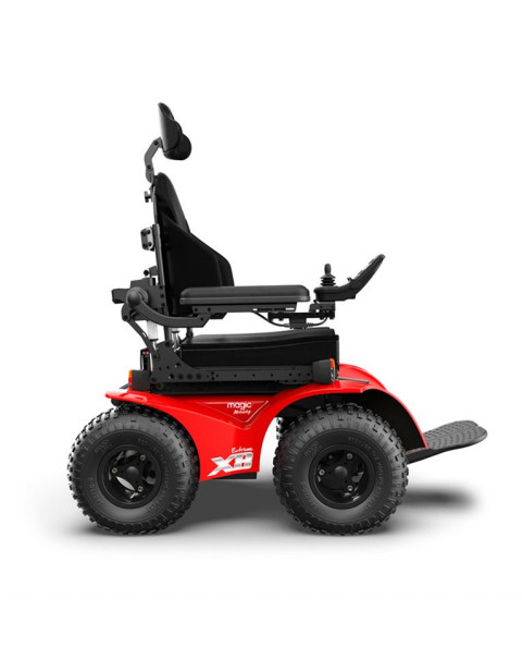 Cadeira de rodas elétrica todo-o-terreno para todo o tipo de superfícies exteriores, tração às quatro rodas